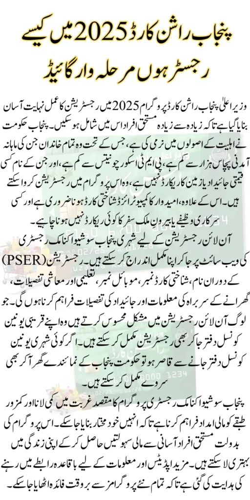 How To Register in Punjab Rashan Card 2025 Step by Step Guide